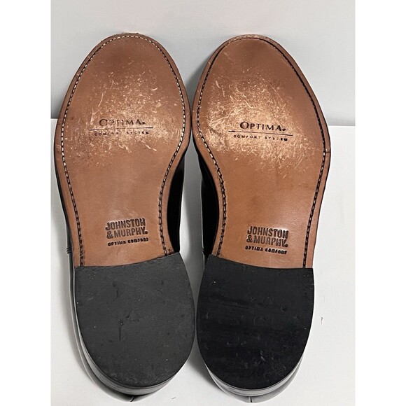 Johnston Murphy Optima Men's Melton Cap Toe Shoe 10 D Burgundy Calfskin 22-02985 - Picture 4 of 10